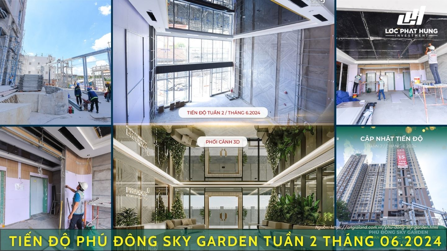 Tiến độ Phú Đông Sky One Tuần 2 Tháng 06/2024