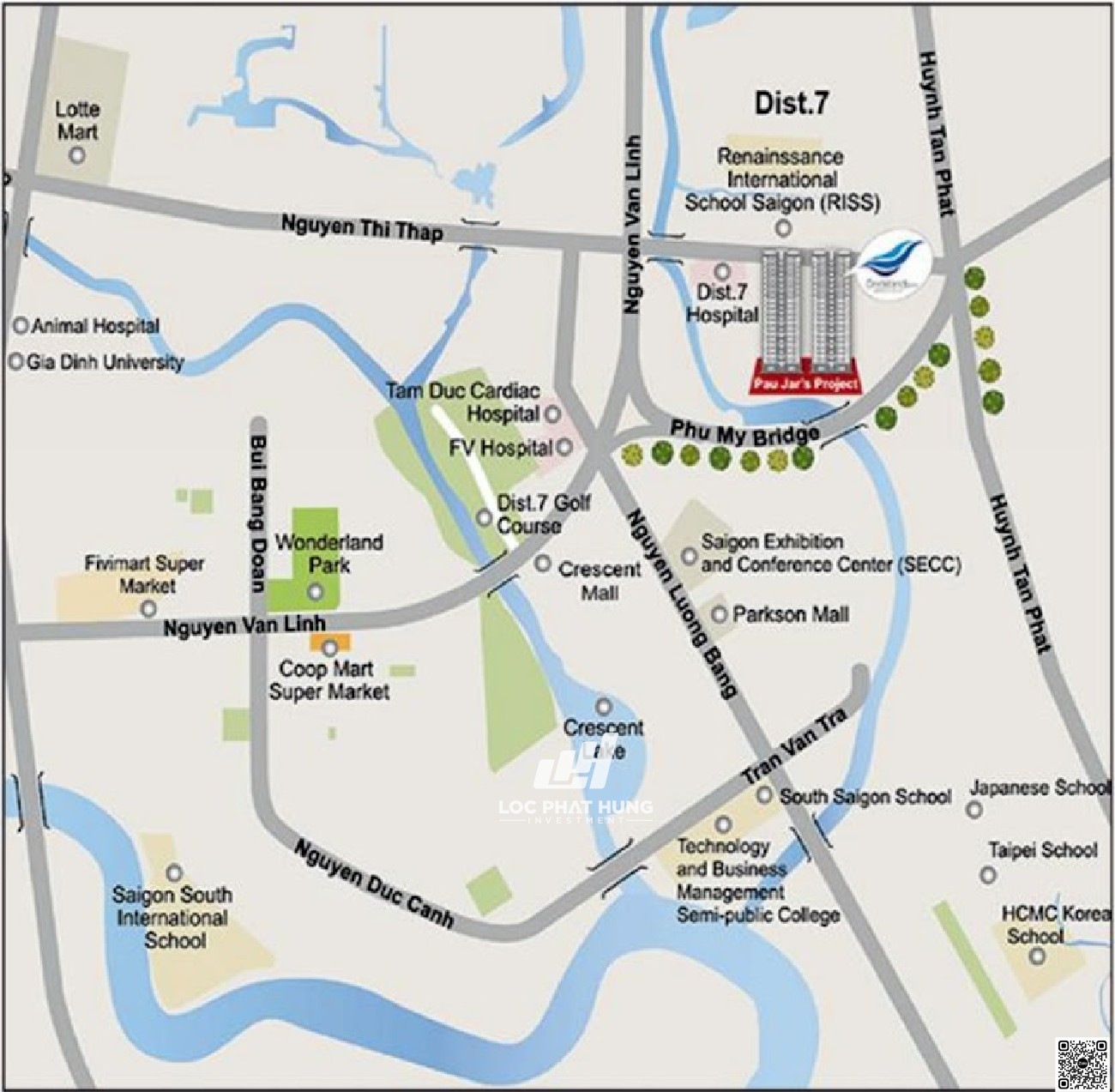 Vị trí dự án Docklands Sài Gòn Quận 7