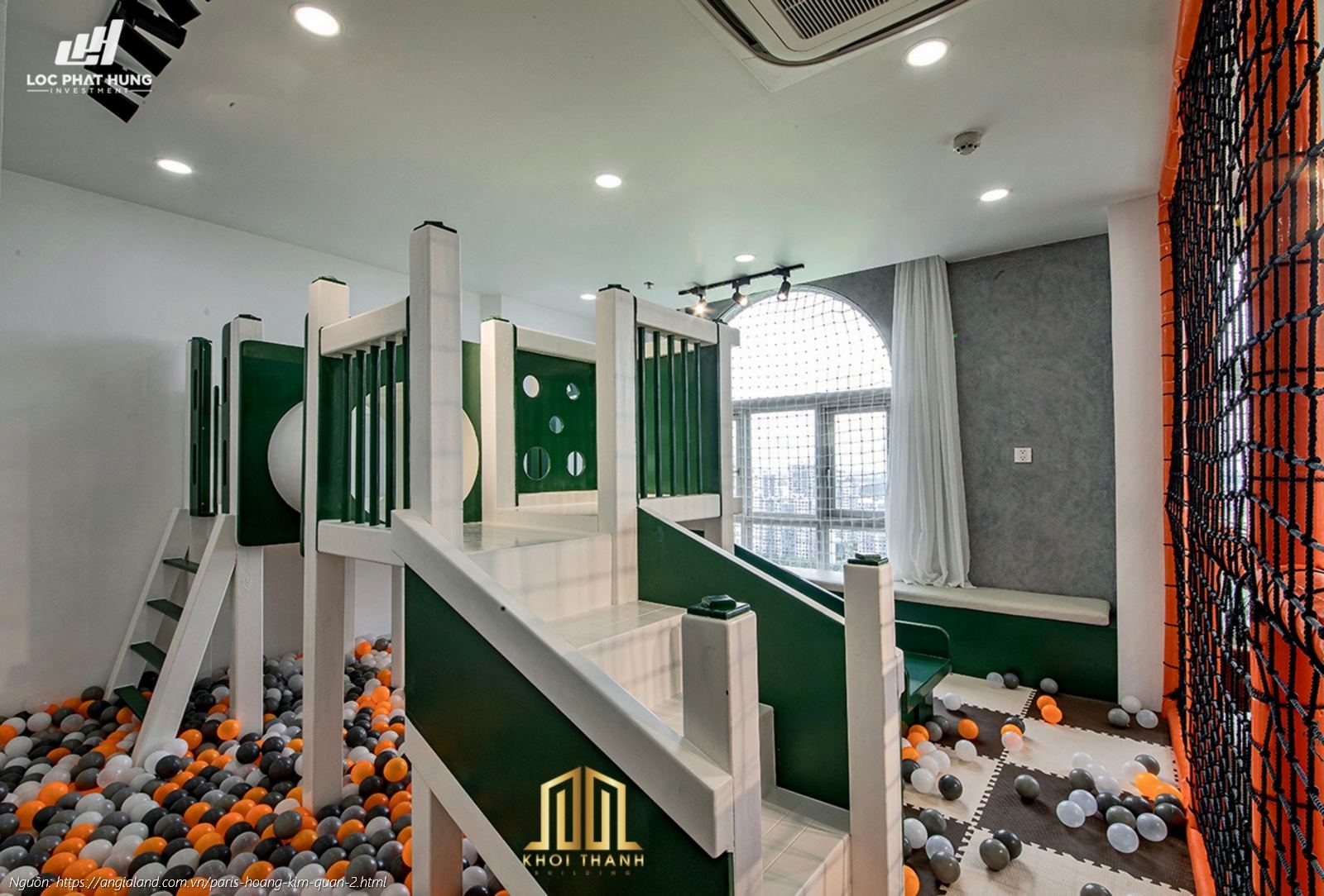 Tiện ích khu vui chơi trẻ em an toàn và hiện đại tại Paris Hoàng Kim Quận 2