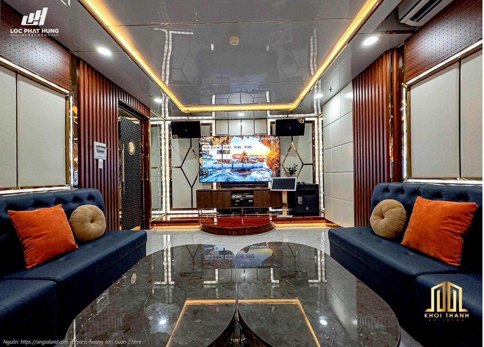 Phòng Karaoke hiện đại, tiện ích giải trí tại chung cư Paris Hoàng Kim Quận 2