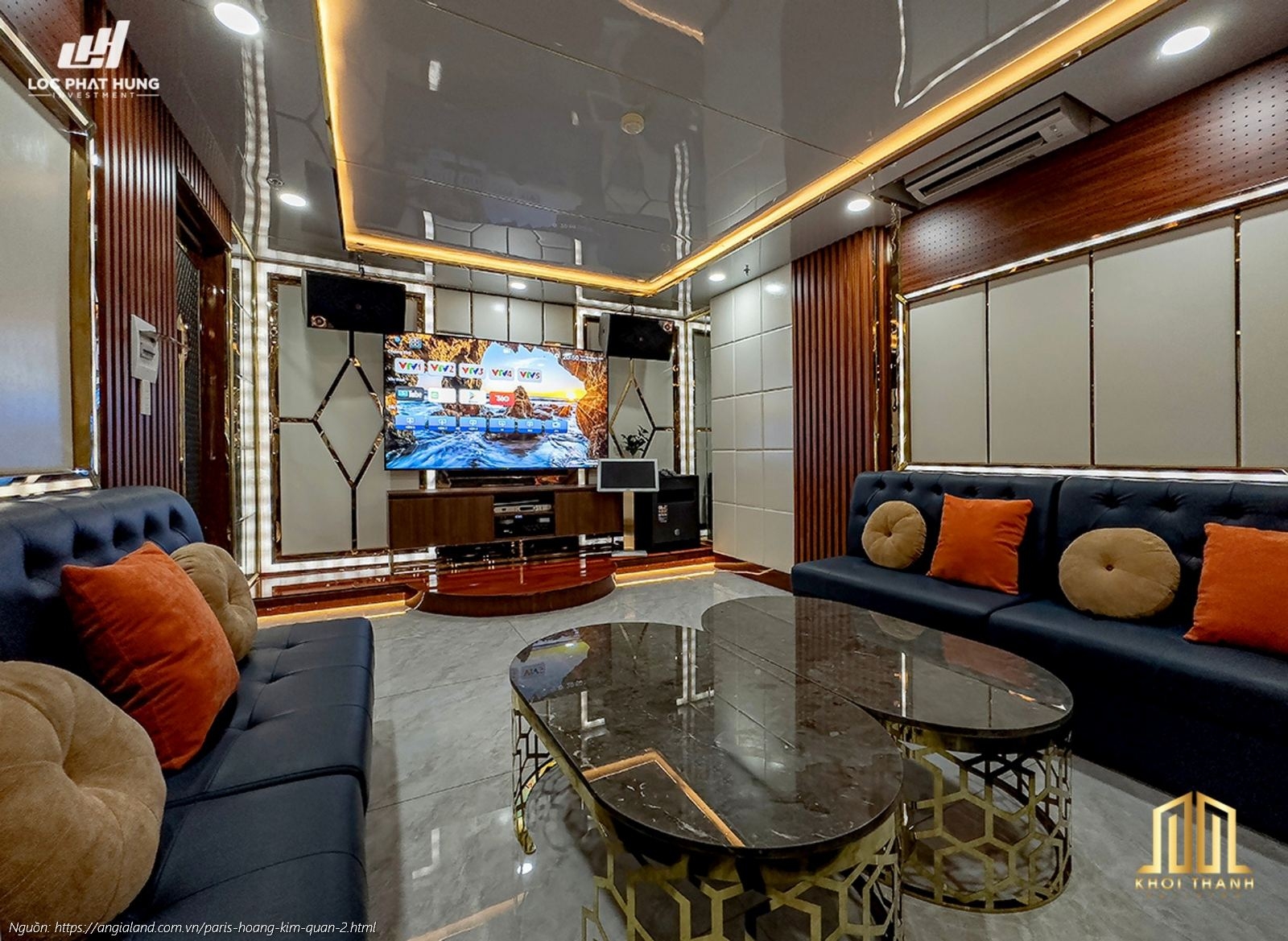 Phòng Karaoke hiện đại, tiện ích giải trí tại chung cư Paris Hoàng Kim Quận 2