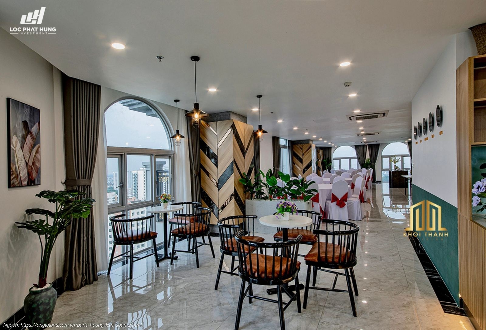 Tiện ích phòng tiệc sang trọng tại dự án Paris Hoàng Kim Quận 2