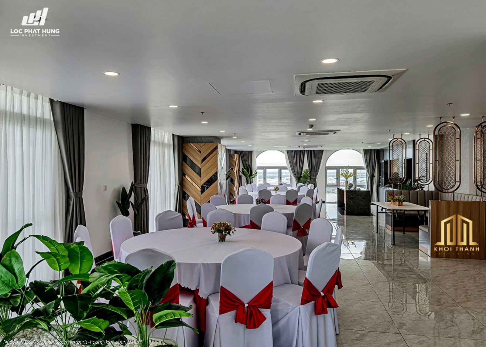 Tiện ích phòng tiệc sang trọng tại dự án Paris Hoàng Kim Quận 2