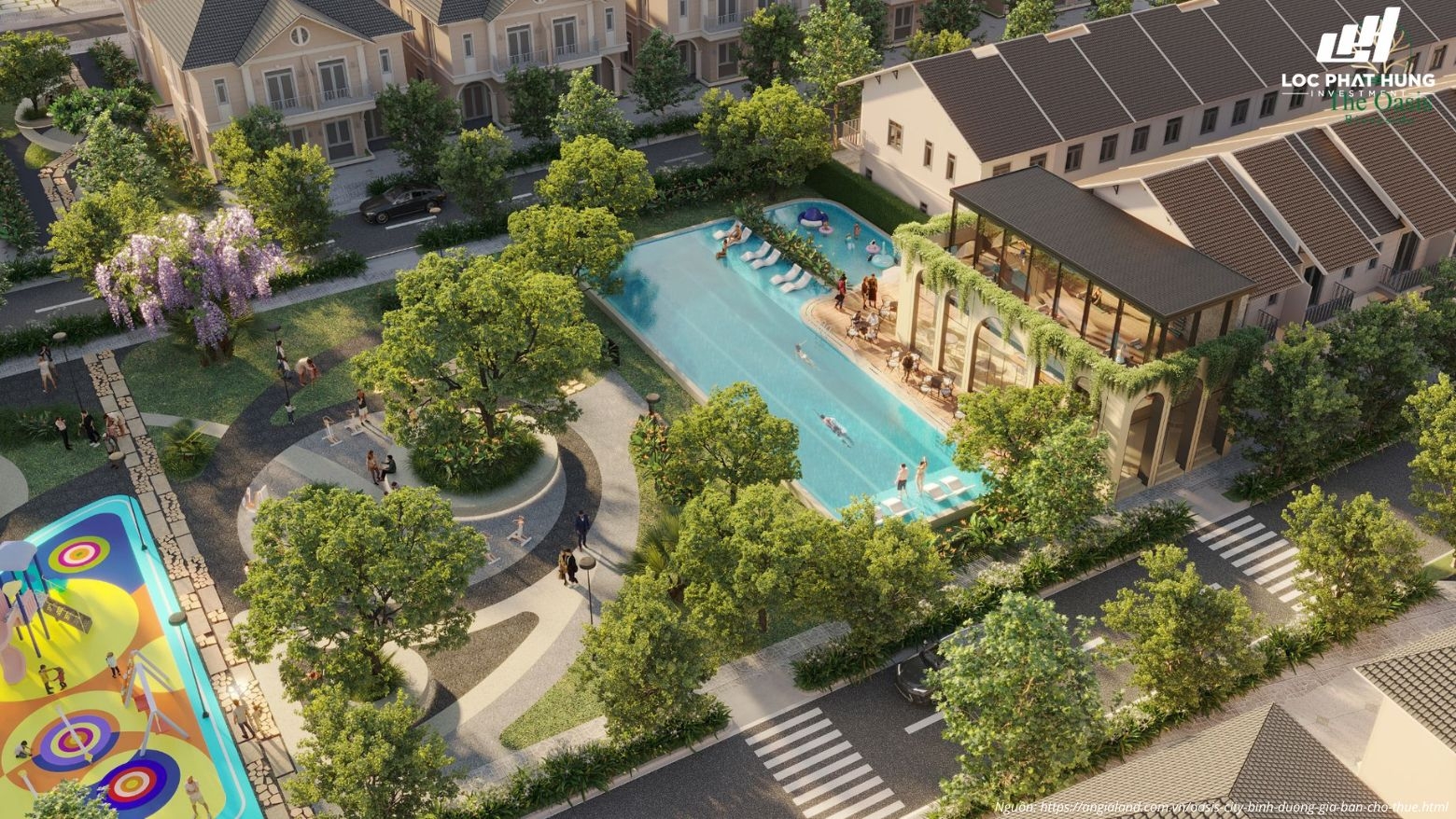 Tiện ích công viên dự án biệt thự Nhà Phố The Oasis Riverside P Thới Hòa Tiện ích công viên dự án biệt thự Nhà Phố The Oasis Riverside P Thới Hòa