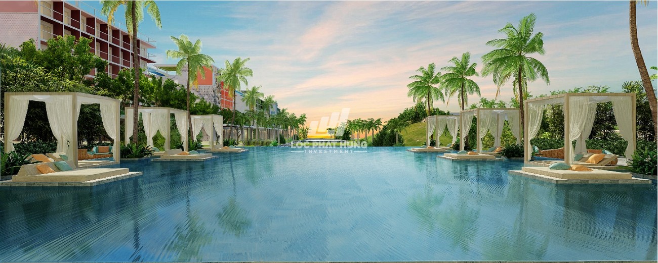 Tiện ích dự án biệt thự biển condotel, biet thu, sohotel Antares Beach Vung Tau chủ đầu tư Hodeco
