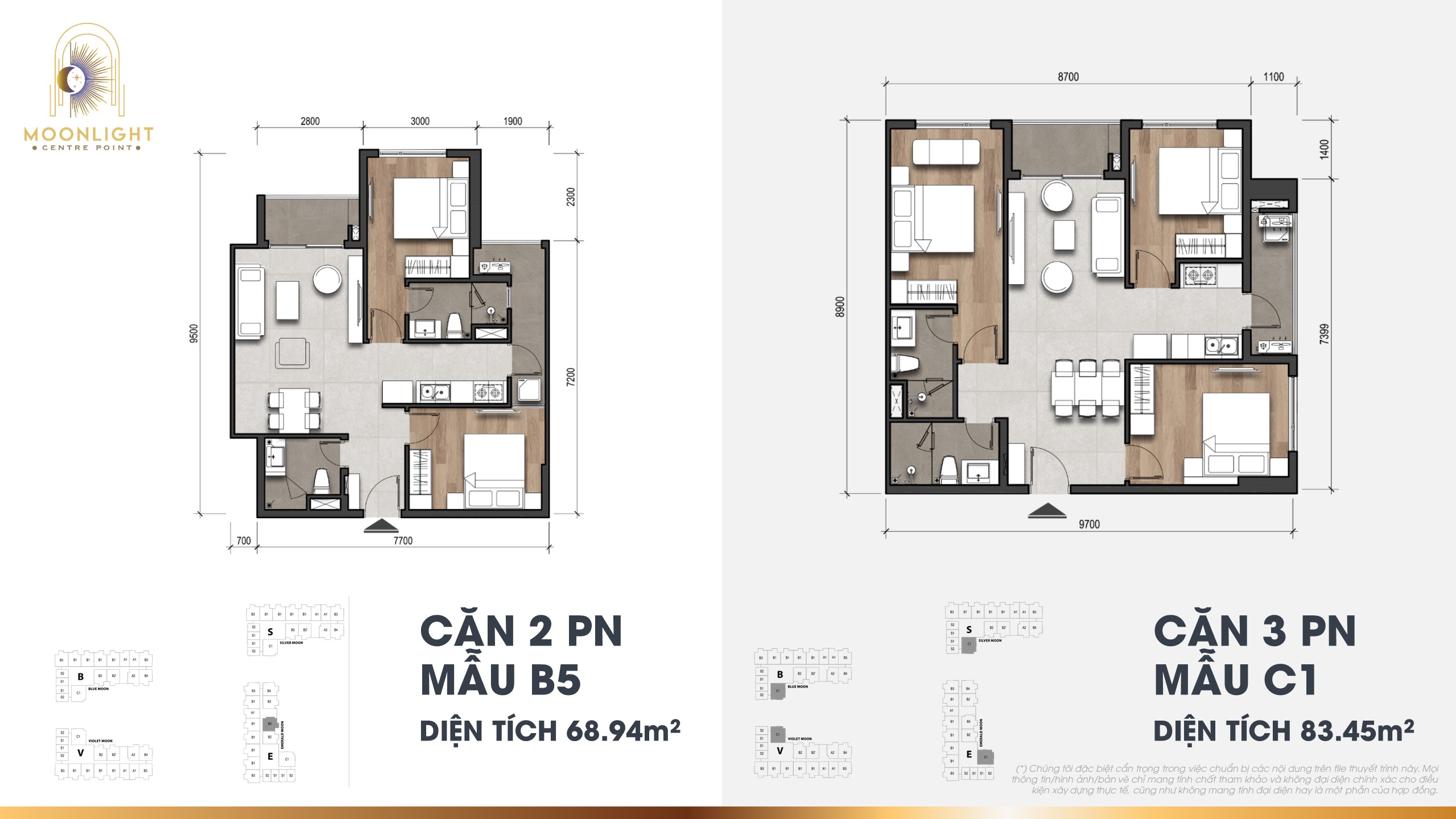 Thiết kế chi tiết căn hộ chung cư diện tích 68-83m2 Avatar THủ Đức