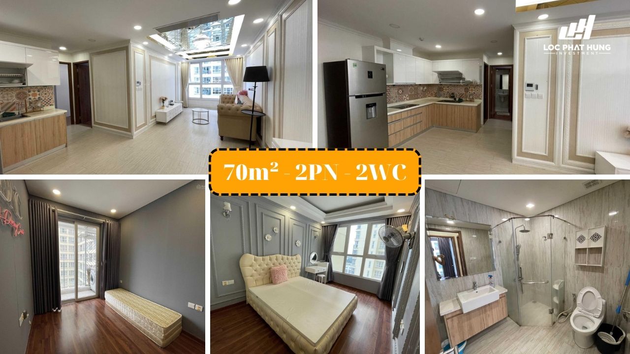 Căn hộ chung cư 2PN - 2WC diện tích 70m2 full nội thất tại The Golden Star Quận 7