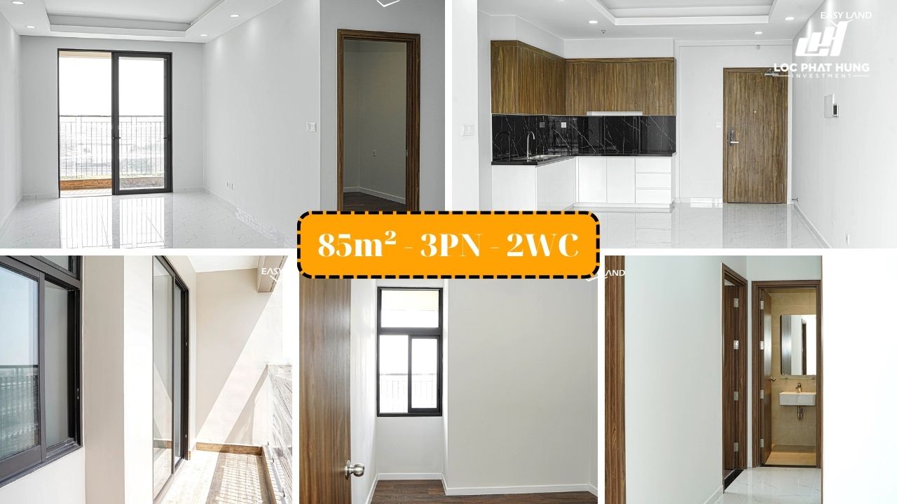 Hình ảnh thực tế căn hộ chung cư 3PN - 2WC diện tích 85m2 tại dự án Opal Skyline