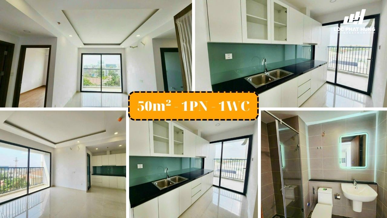 Hình ảnh thực tế căn hộ chung cư 1PN - 1WC diện tích 50m2 tại dự án The Rivana Bình Dương