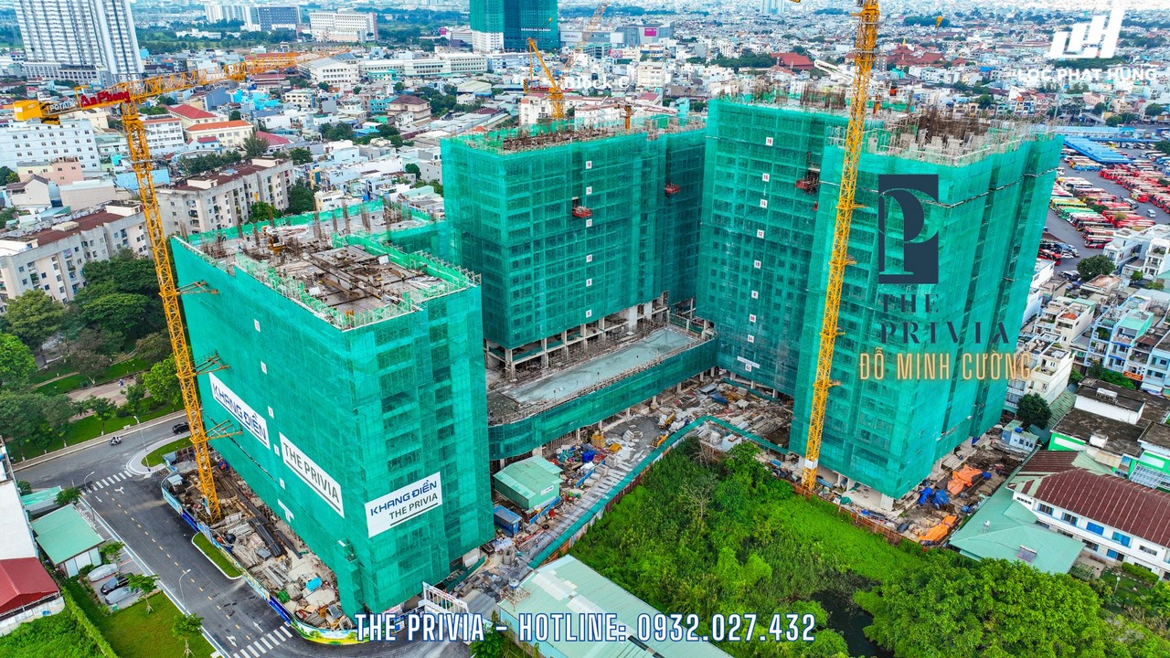 Tiến độ xây dựng The Privia Khang Điền tháng 31/10/2023