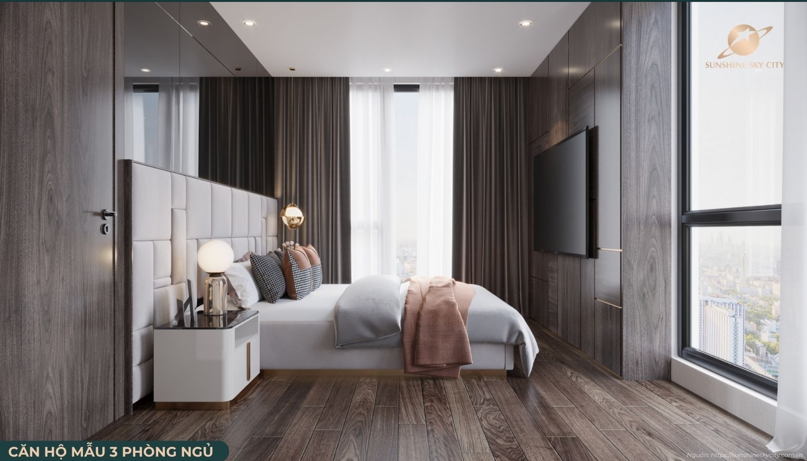 Căn Hộ 3 Phòng Ngủ Dự án Sunshine Sky City Quận 7