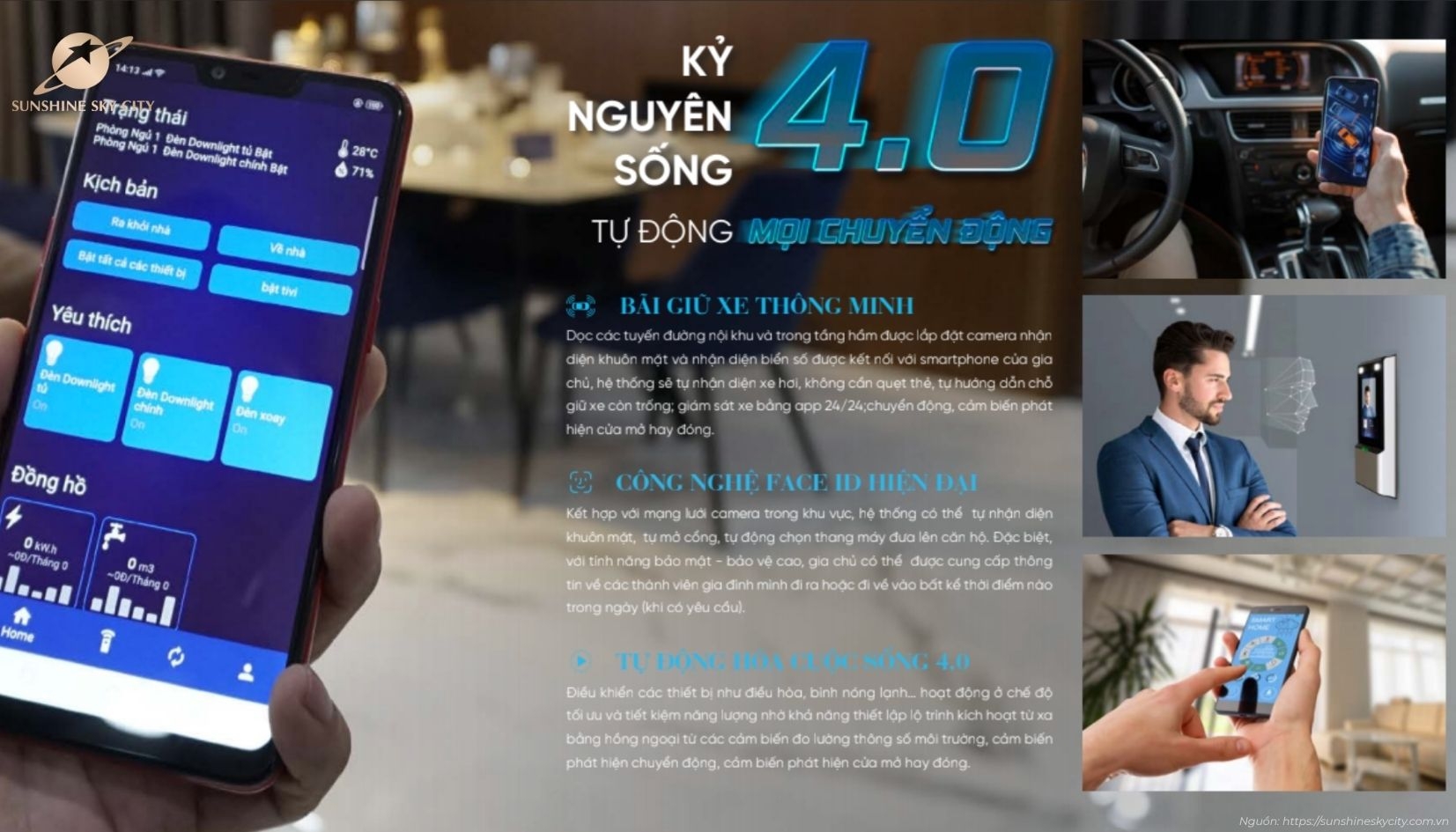 Công nghệ Smart City của dự án Sunshine Sky City Quận 7