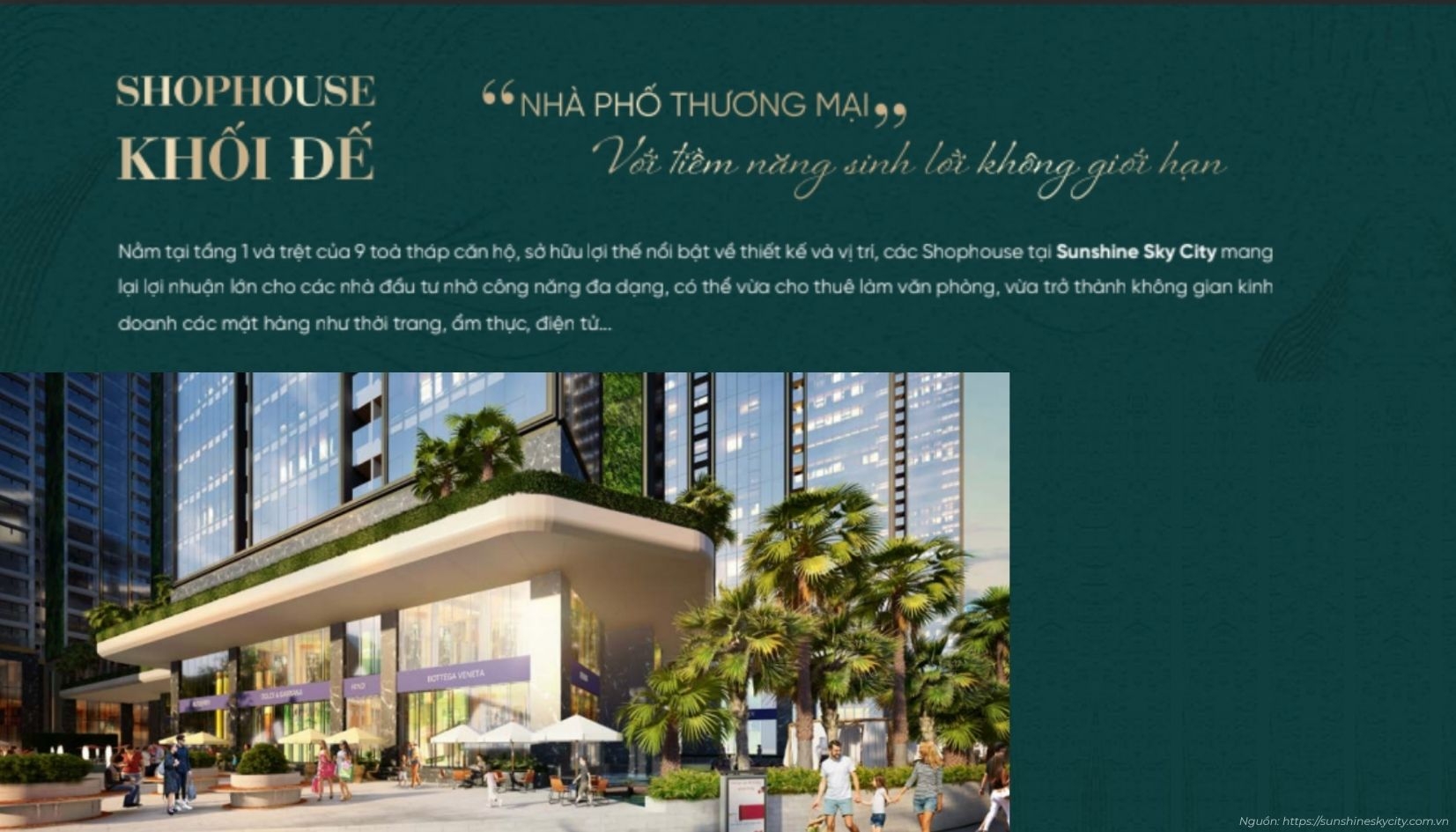 Hệ Thống Tiện ích Nội Khu Dự án Sunshine Sky City Quận 7