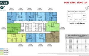Mặt Bằng Toà V8 Dự án Sunshine Sky City Quận 7