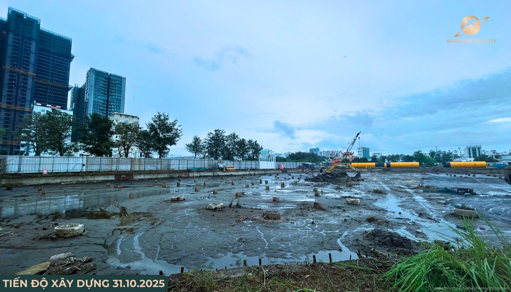 Cập nhật tiến độ xây dựng Sunshine Sky City Quận 7 ngày 31/10/2025