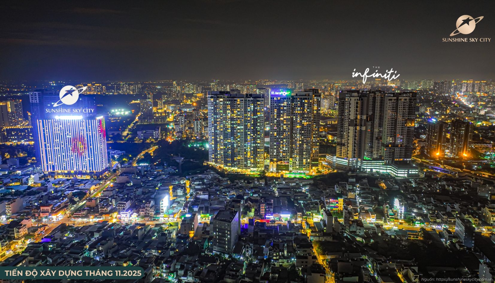 Cập Nhật Tiến độ Xây Dựng Sunshine Sky City Quận 7 Tháng 11/2025