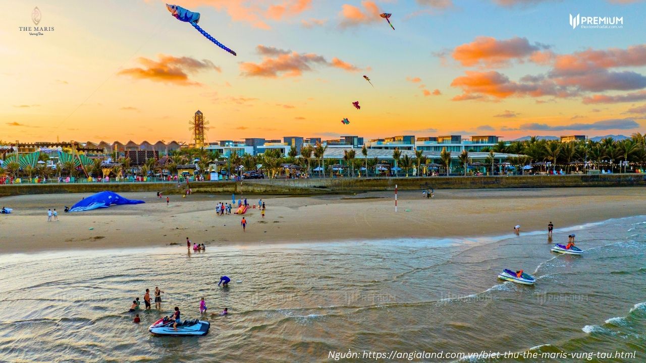 Bờ biển tại biệt thự The Maris Vũng tàu