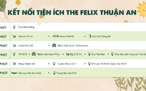 Liên kế vùng & tiện ích xung quanh dự án căn hộ chung cư The Felix Thuận An C-Holdings