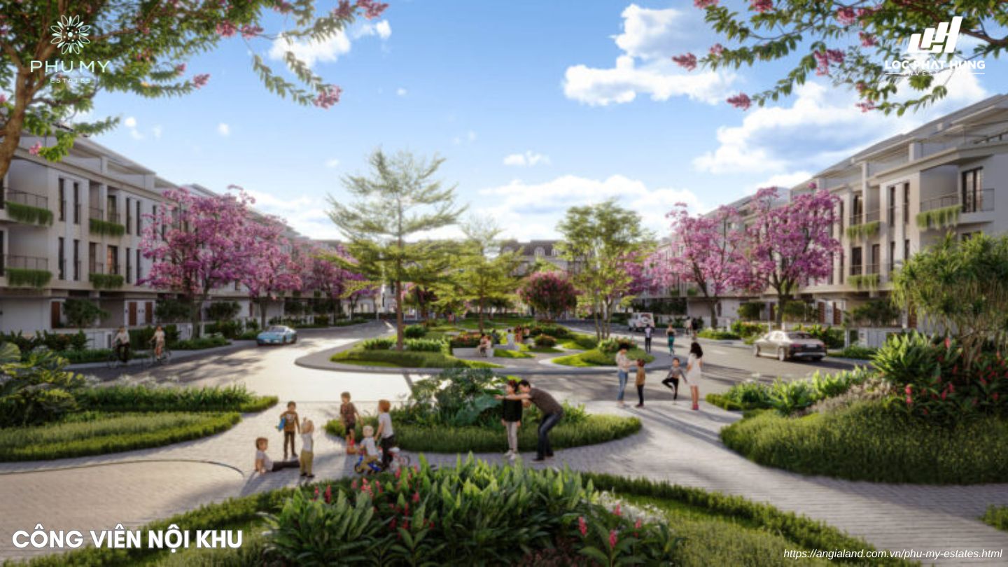 Công viên nội khu với nhiều khu vườn Công viên nội khu với nhiều khu vườn