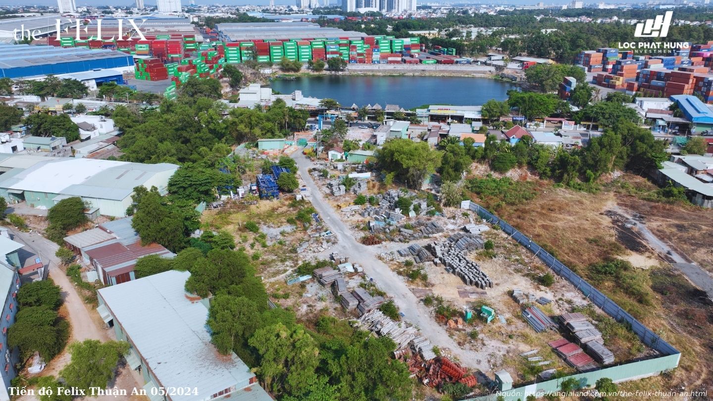 Tiến độ dự án căn hộ chung cư The Felix Thuận An C-Holdings 05/2024