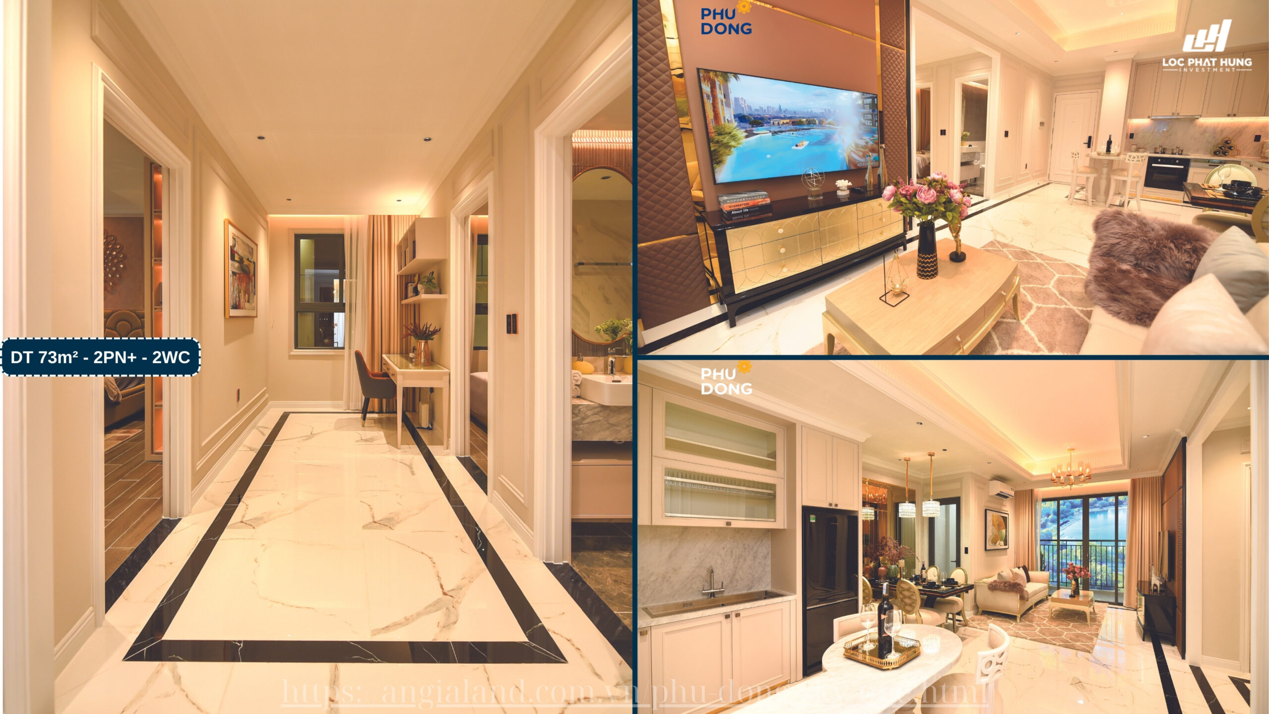 Nha mau Phu Dong Sky One can ho 2Pn + 72,8m2