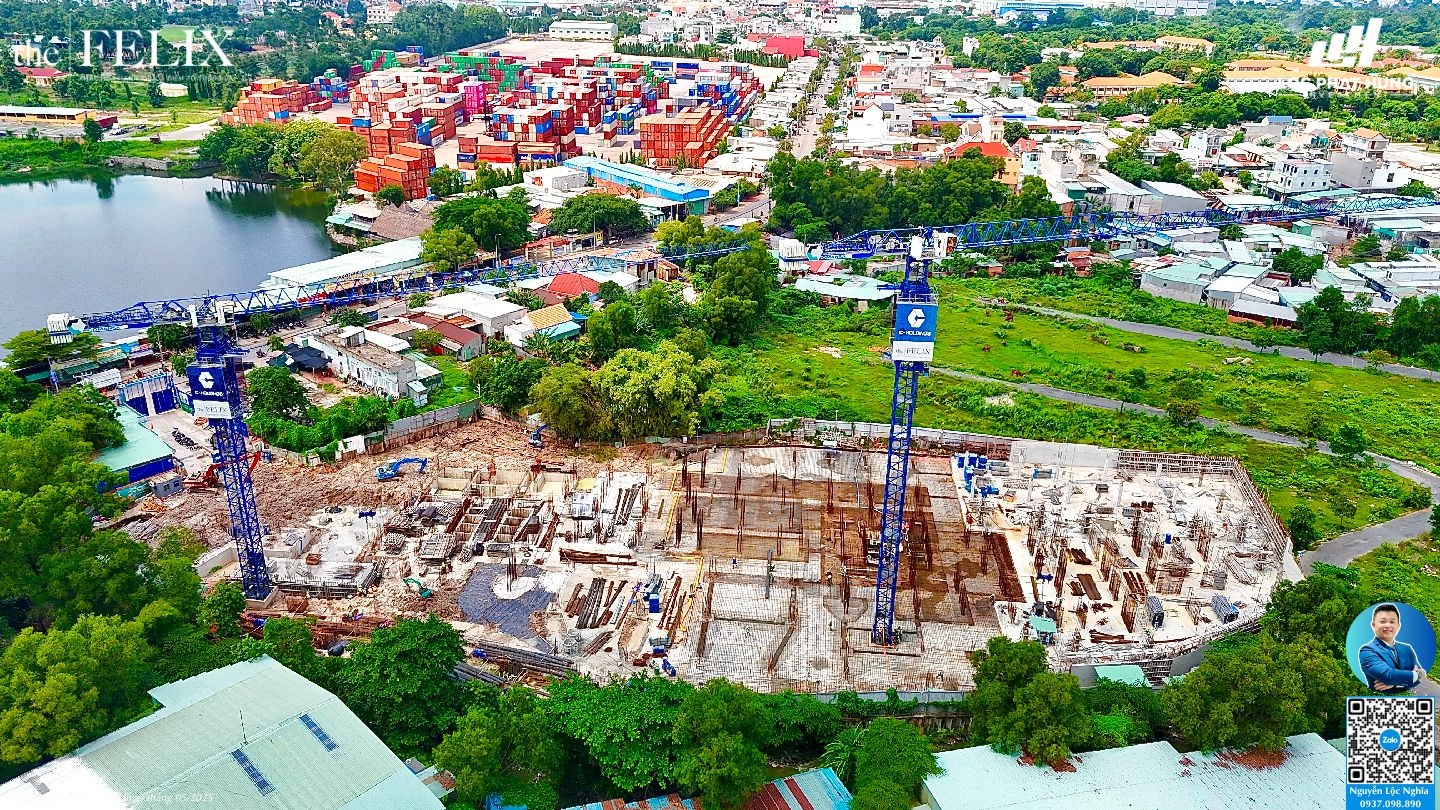 Tiến độ xây dựng dự án The Felix C-Holdings Thuận An tháng 05/2025