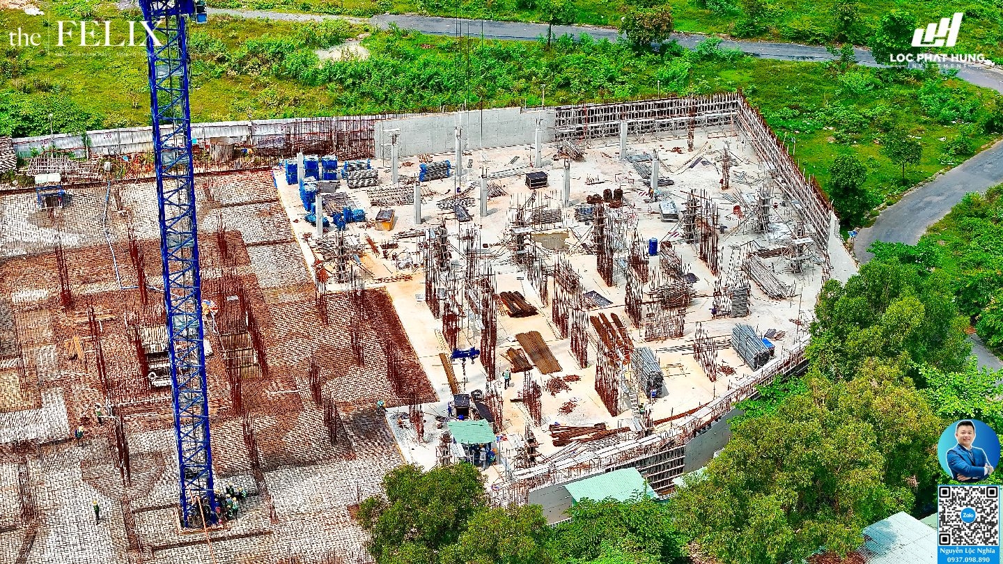 Tiến độ xây dựng dự án The Felix C-Holdings Thuận An tháng 05/2025