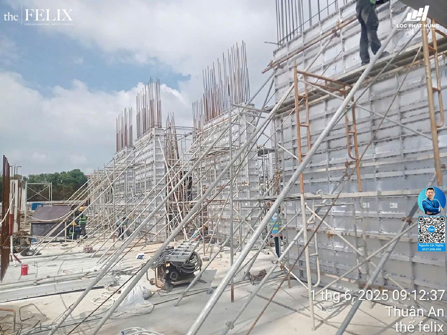 Tiến độ xây dựng dự án The Felix C-Holdings Thuận An tháng 05/2025