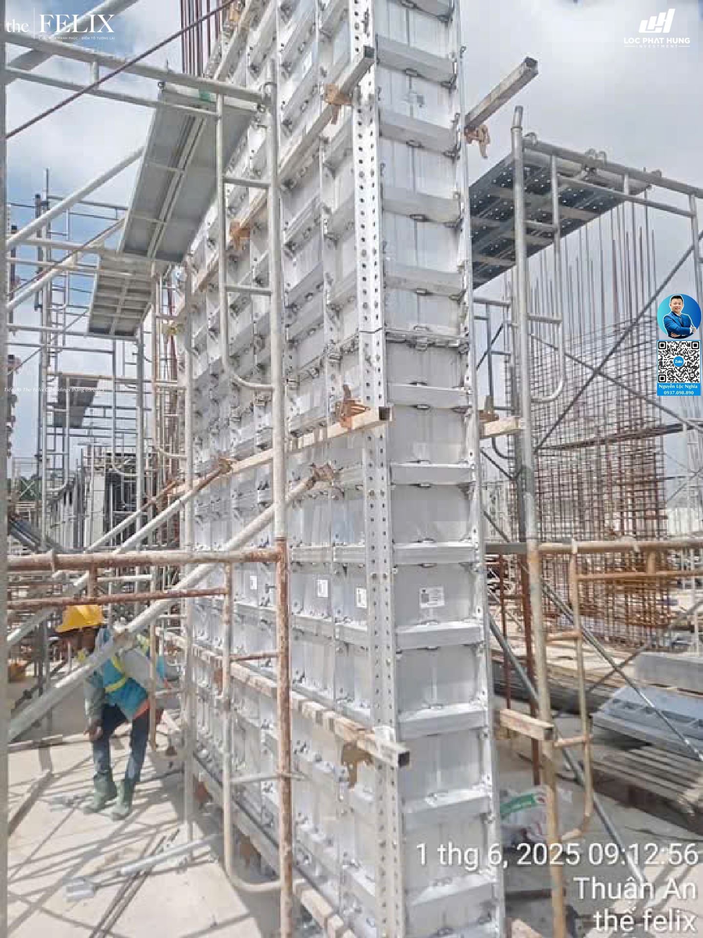 Tiến độ xây dựng dự án The Felix C-Holdings Thuận An tháng 05/2025