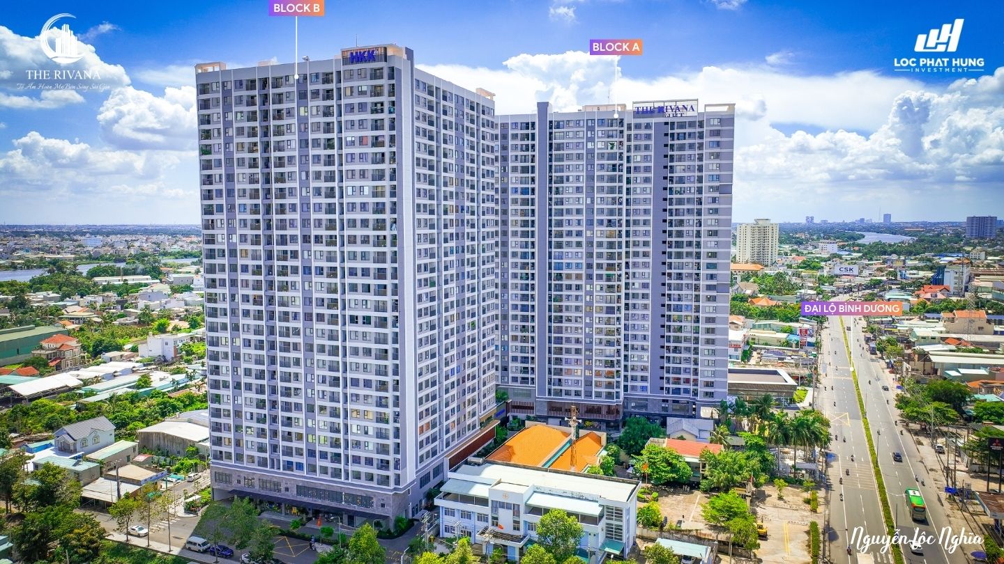 Toàn cảnh mua bán cho thuê chung cư The Rivana Thuận An Bình Dương