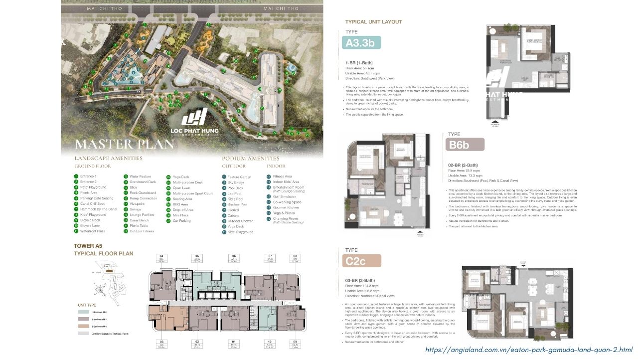 Mặt bằng Eaton Park Block A5
