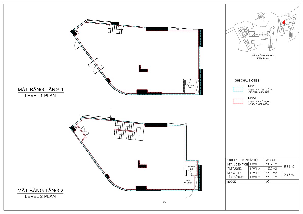 Mặt bằng Shophouse Eaton Park Quận 2
