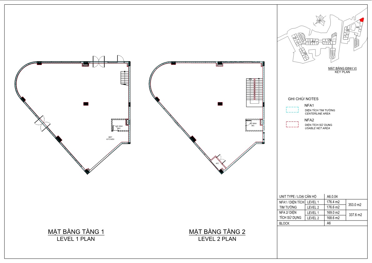 Mặt bằng Shophouse Eaton Park Quận 2