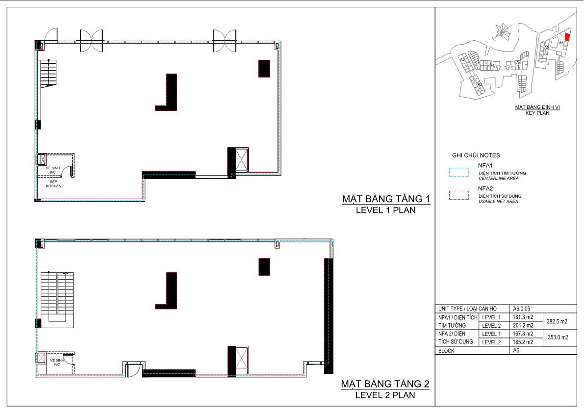 Mặt bằng Shophouse Eaton Park Quận 2