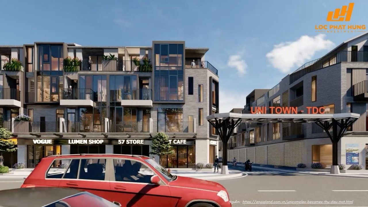 Mẫu nhà dự án nhà phố Unicomplex Becamex Thủ Dầu Một