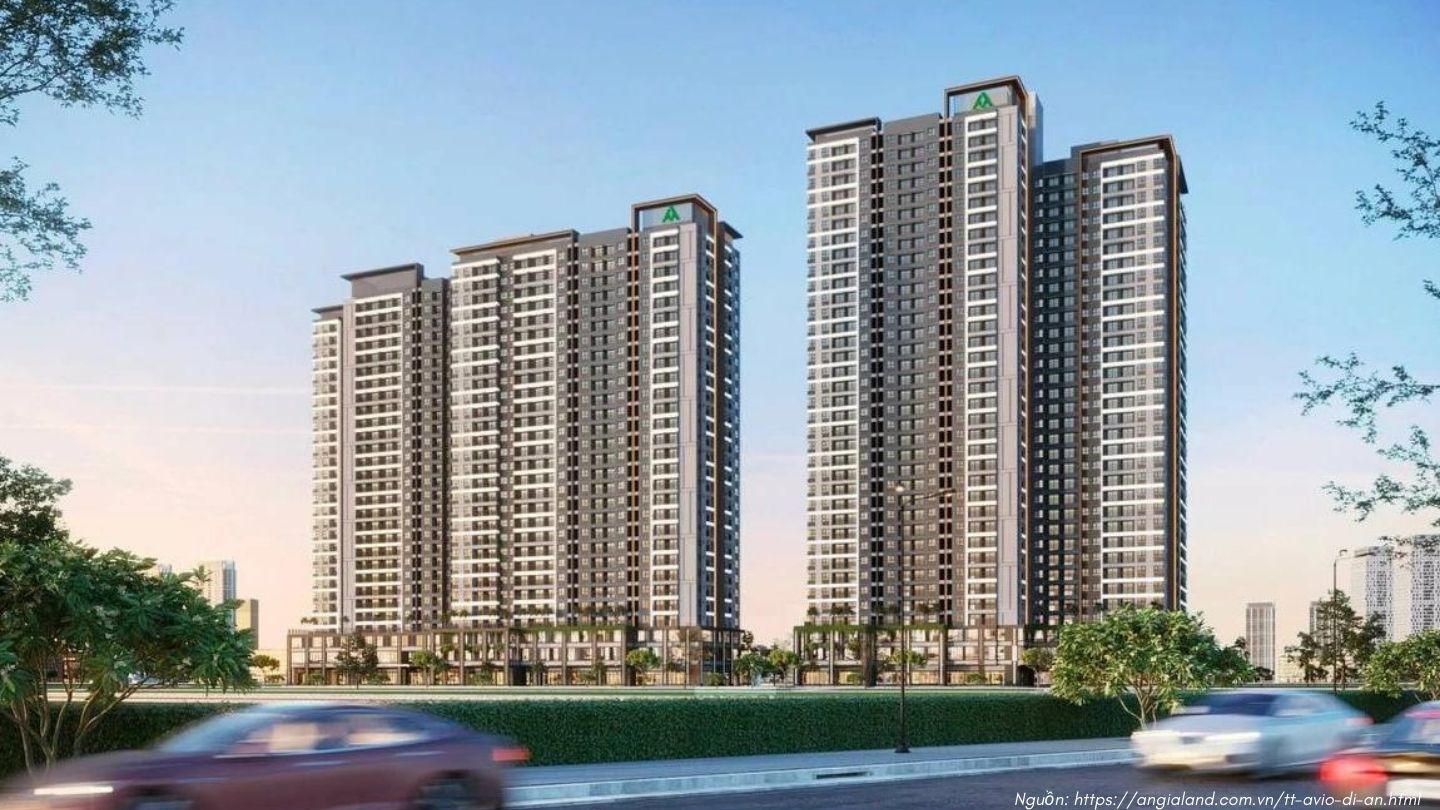 Phối cảnh dự án căn hộ chung cư TT Avio Dĩ An