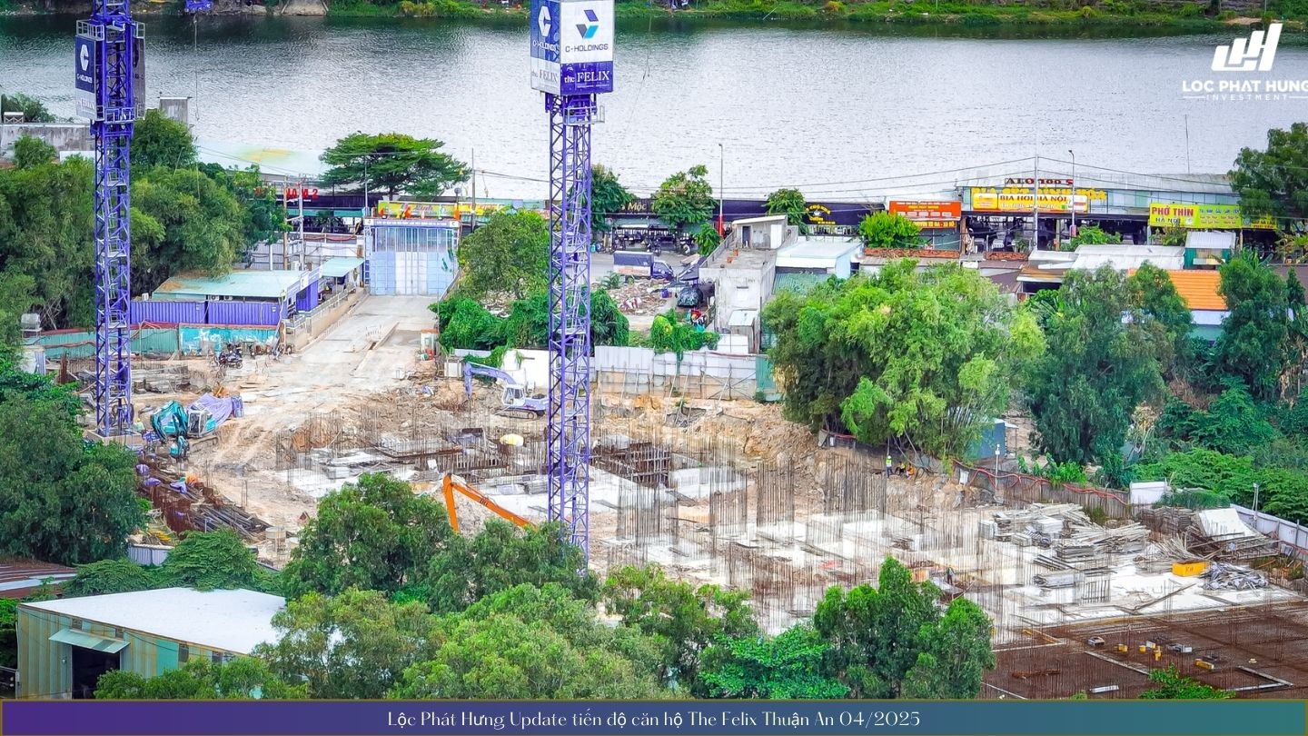 Tiến độ xây dựng căn hộ chung cư The Felix tháng 04/2025