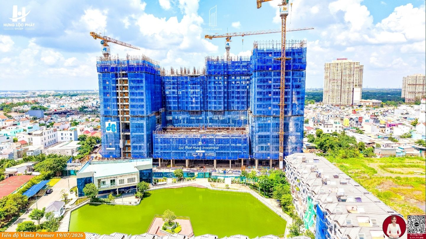 Tiến độ xây dựng The Peak Garden Quận 7 - Cập nhật 07/2026