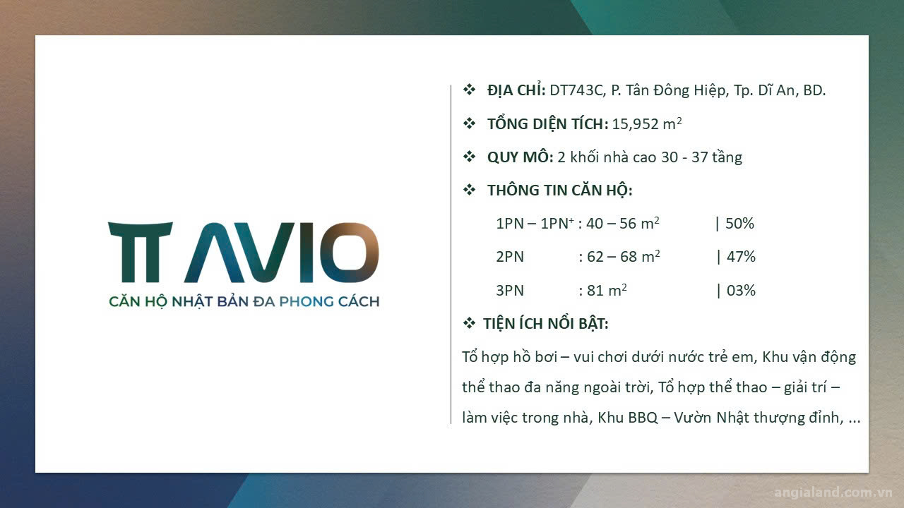 Dự Án TT Avio Bình Dương