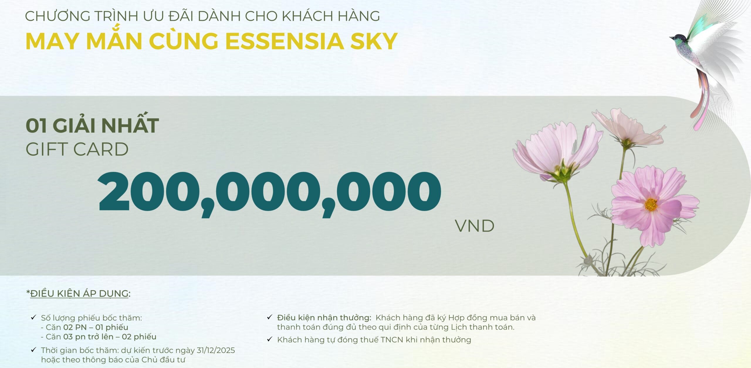 Chính sách thanh toán & ưu đãi mua căn hộ Essensia Sky Bình Chánh