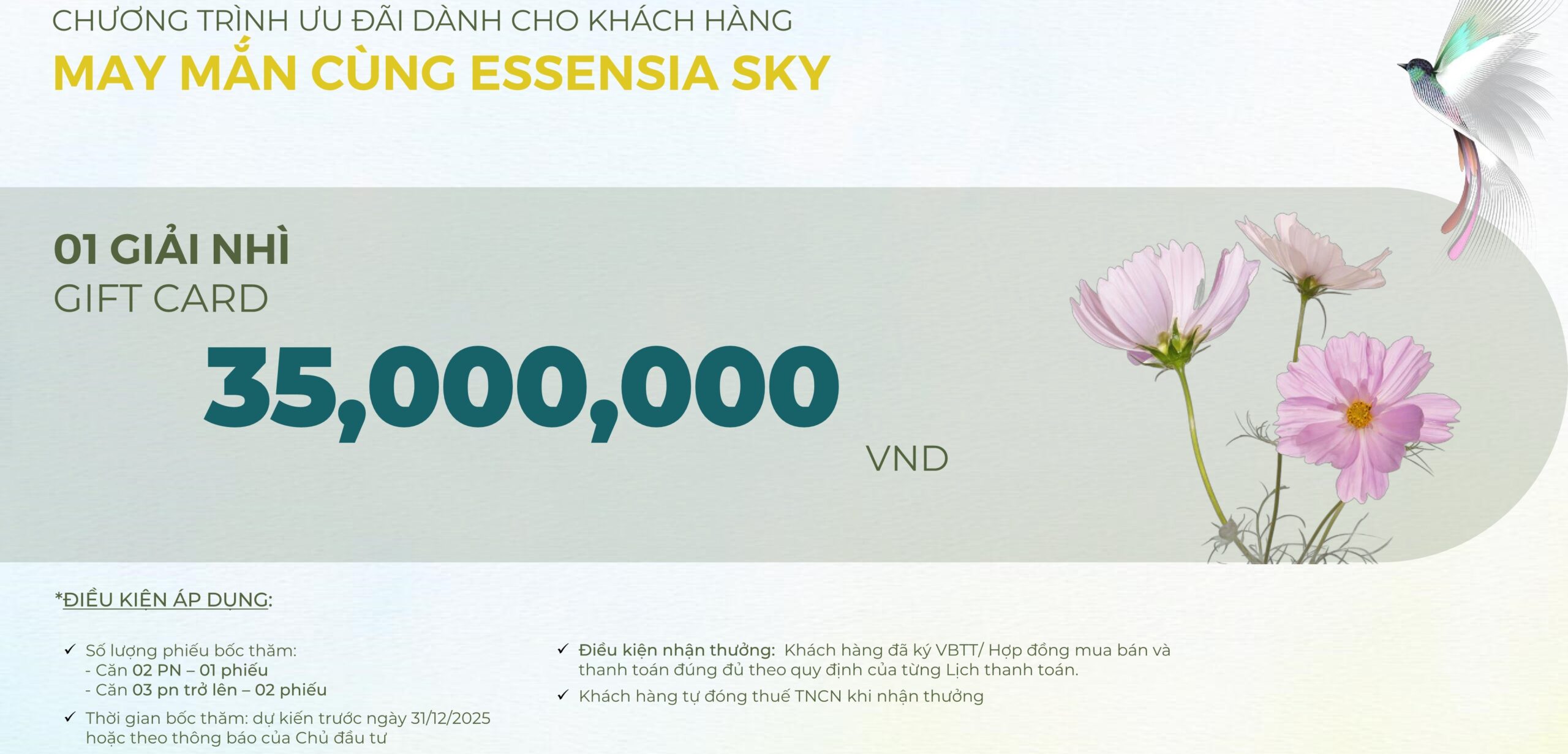 Chính sách thanh toán & ưu đãi mua căn hộ Essensia Sky Bình Chánh