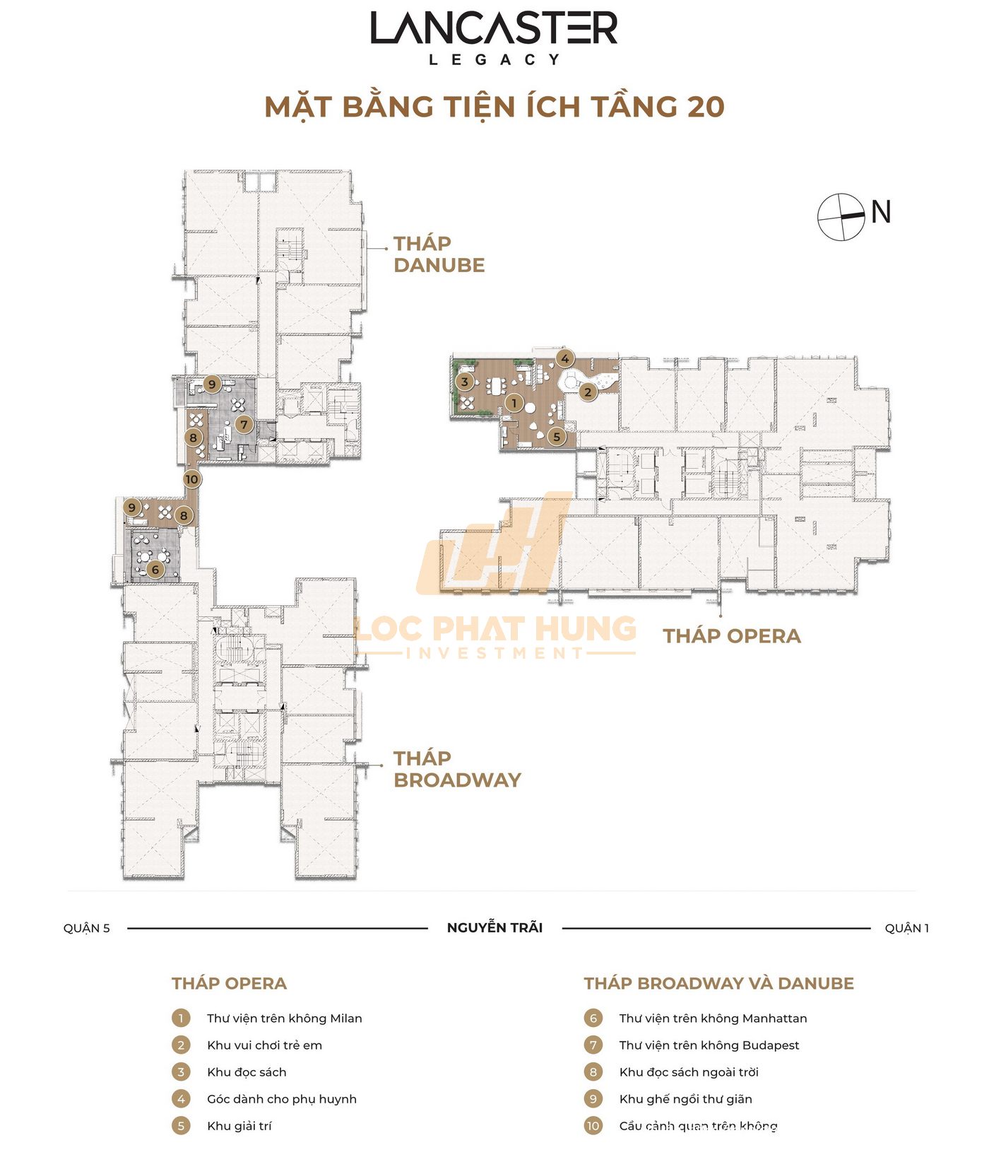 Mặt bằng tầng 20 căn hộ Lancaster Legacy Quận 1