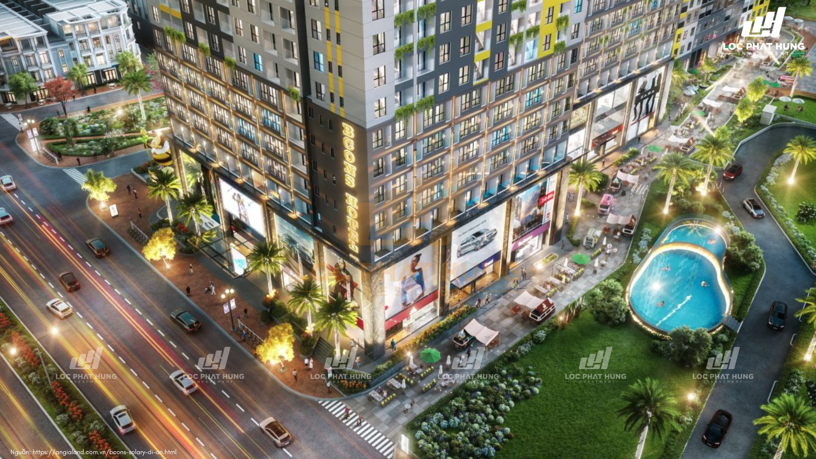 Shophouse khối đế Bcons Solary Dĩ An Bình Dương - Nhận mua bán căn hộ chung cư