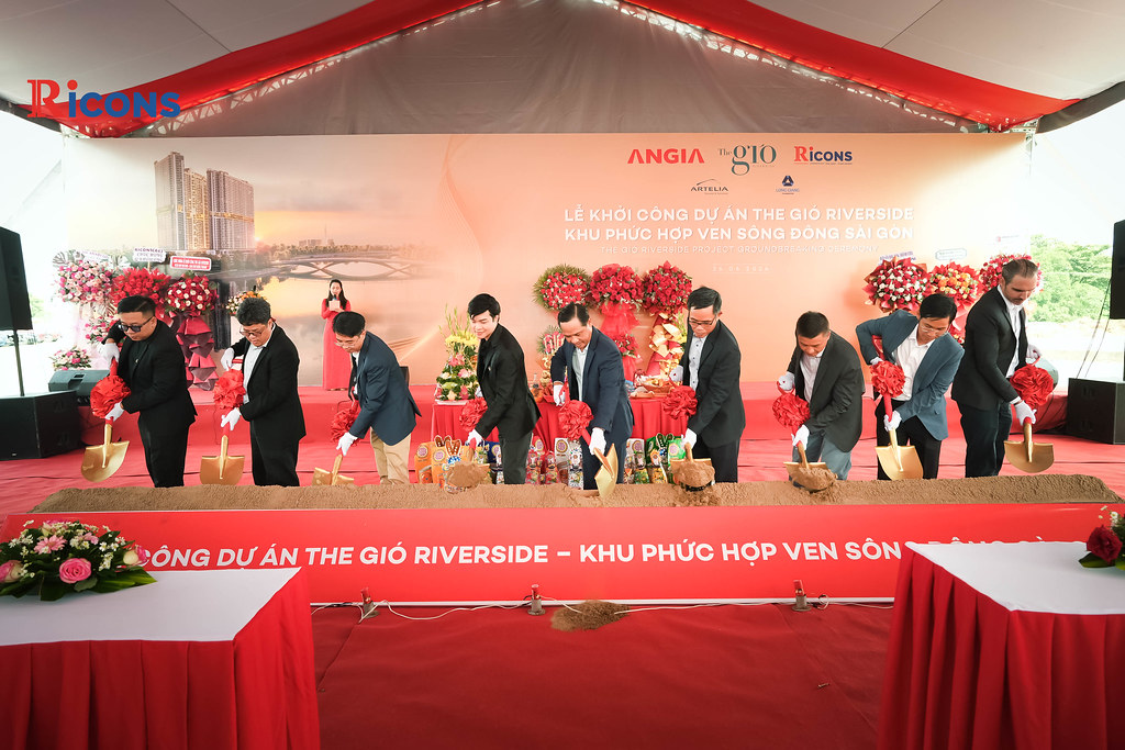 An Gia & Ricons khởi công xây dựng dự án The Gió Riverside Tp Dĩ An