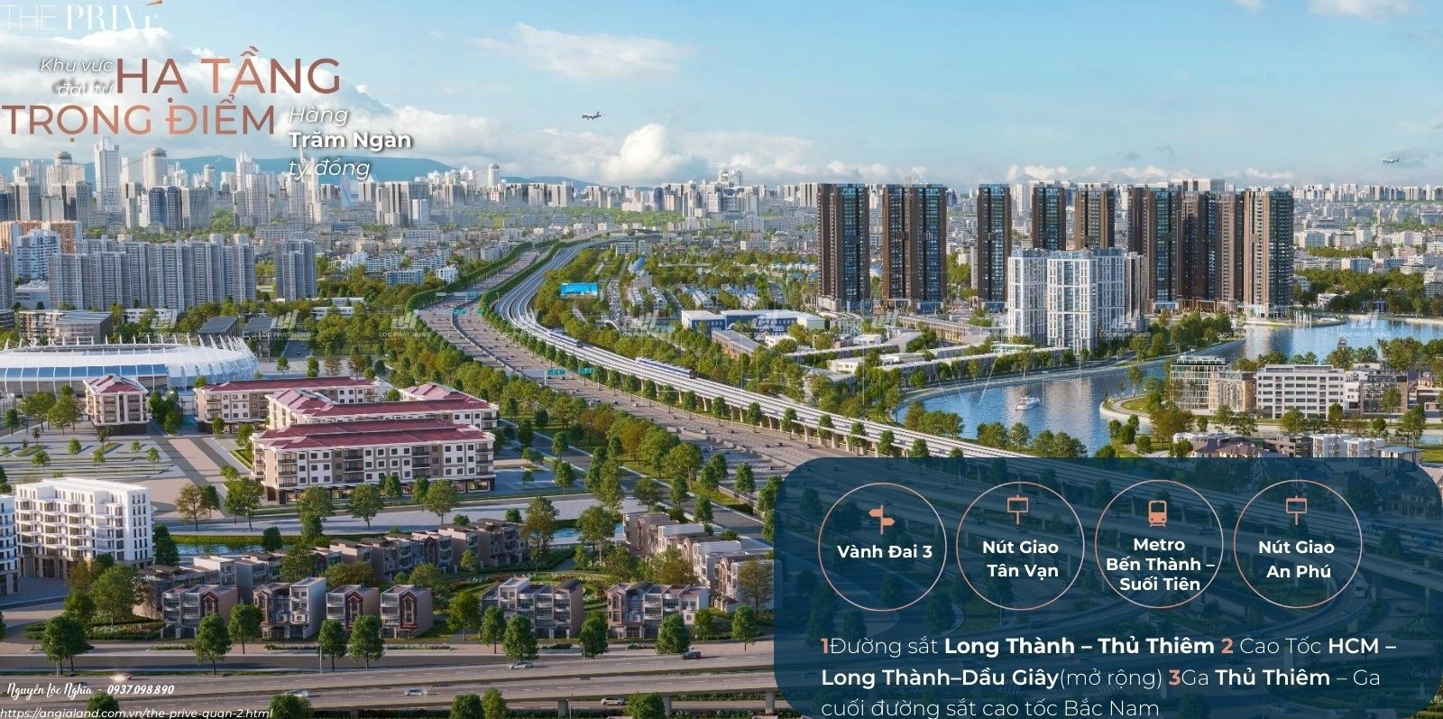 Địa Chỉ và Vị Trí Dự Án Căn Hộ The Privé Quận 2 Đất Xanh - Khu Dân Cư Nam Rạch Chiếc