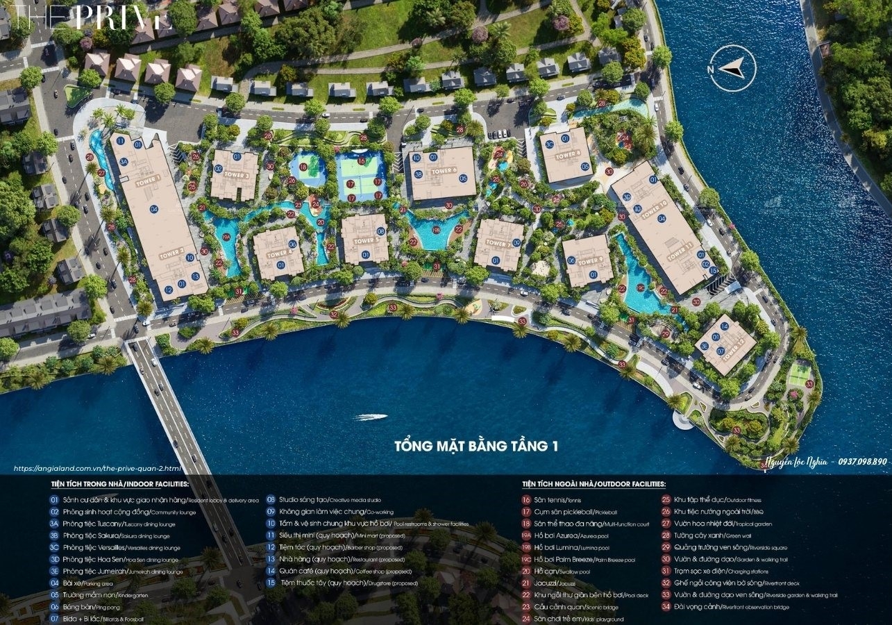 Chi Tiết Mặt Bằng Tầng 1 Căn Hộ Chung Cư The Privé Quận 2 Đất Xanh