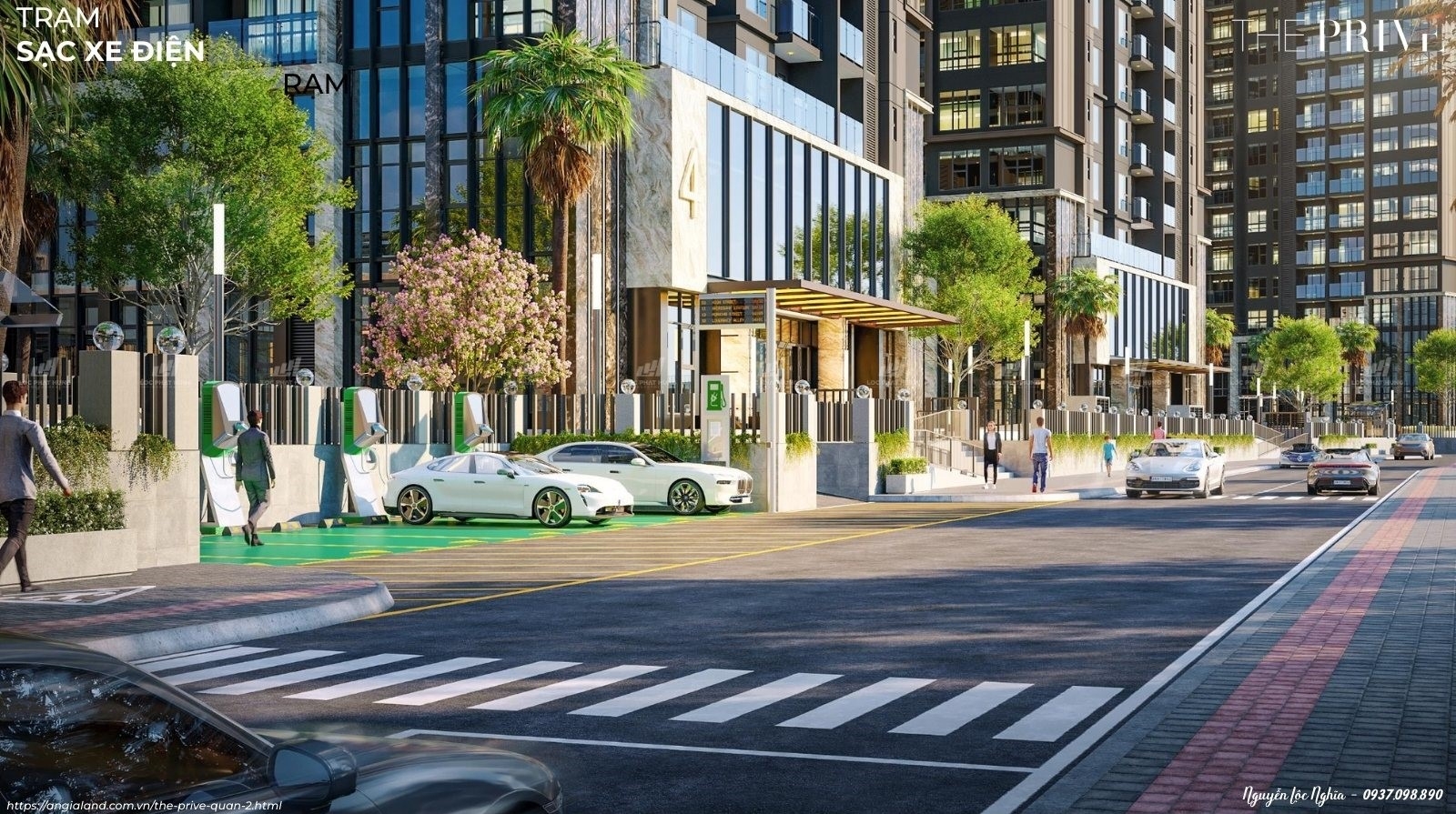 Trạm xạc điện thân thiện môi trường tại The Privé Quận 2