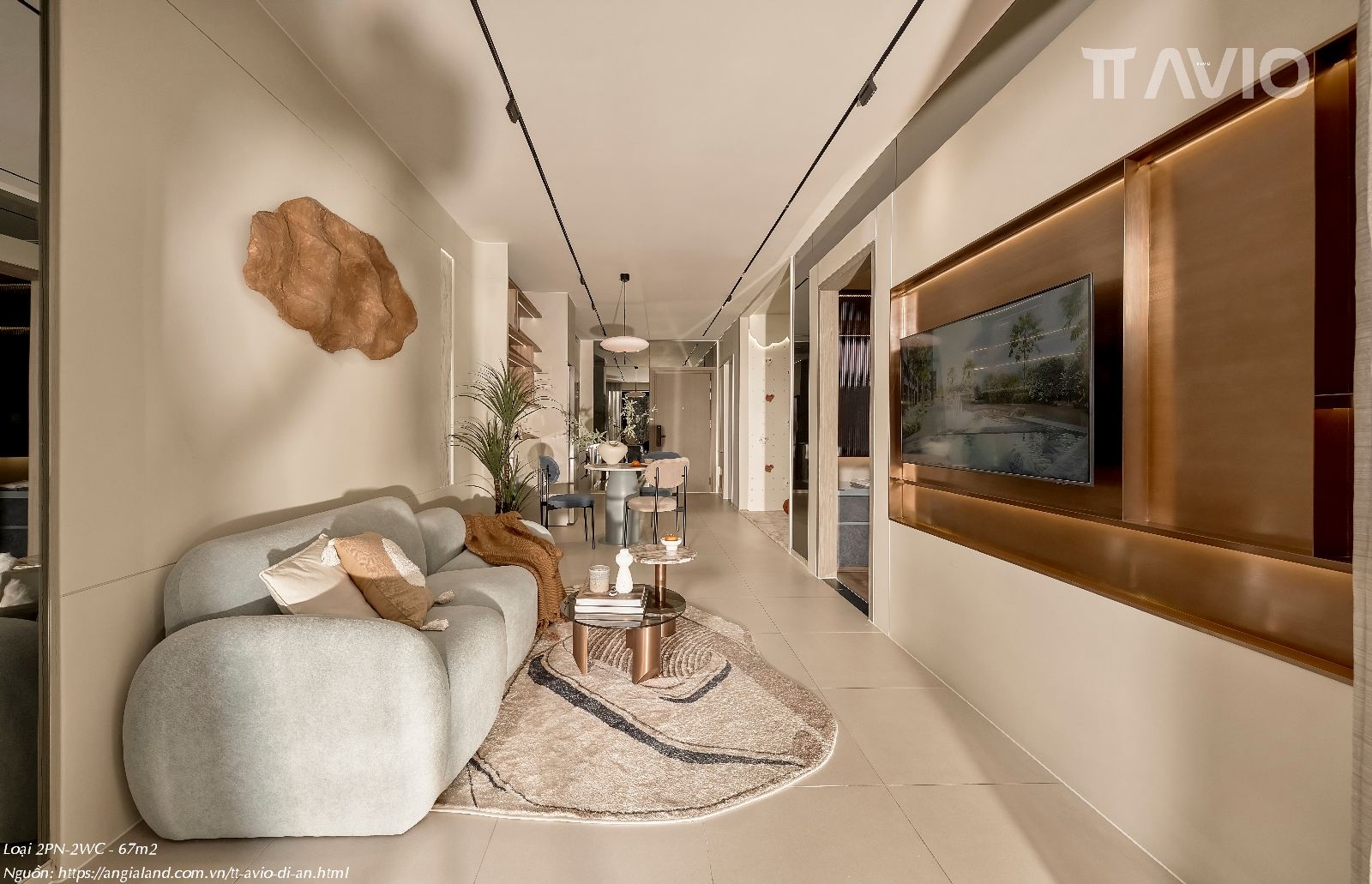 Nhà Mẫu Tt Avio 2pn 1wc 56m² Thiết Kế Classy Amp; Phòng Đa Năng