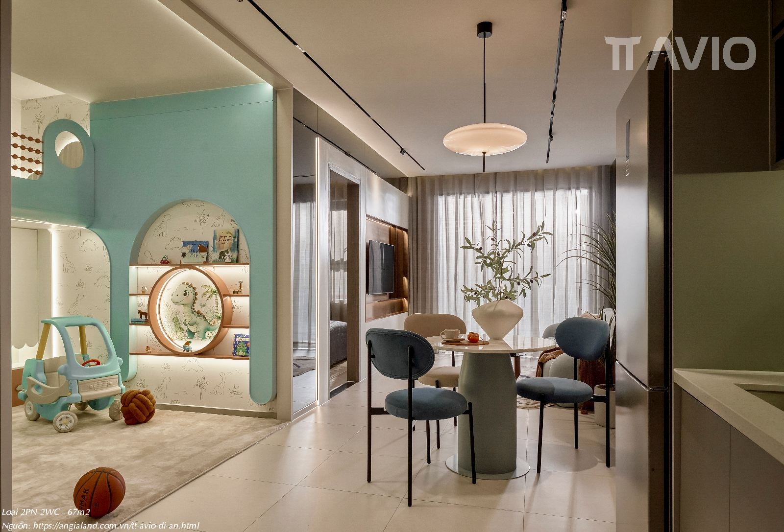Nhà Mẫu Tt Avio 2pn 1wc 56m² Thiết Kế Classy Amp; Phòng Đa Năng