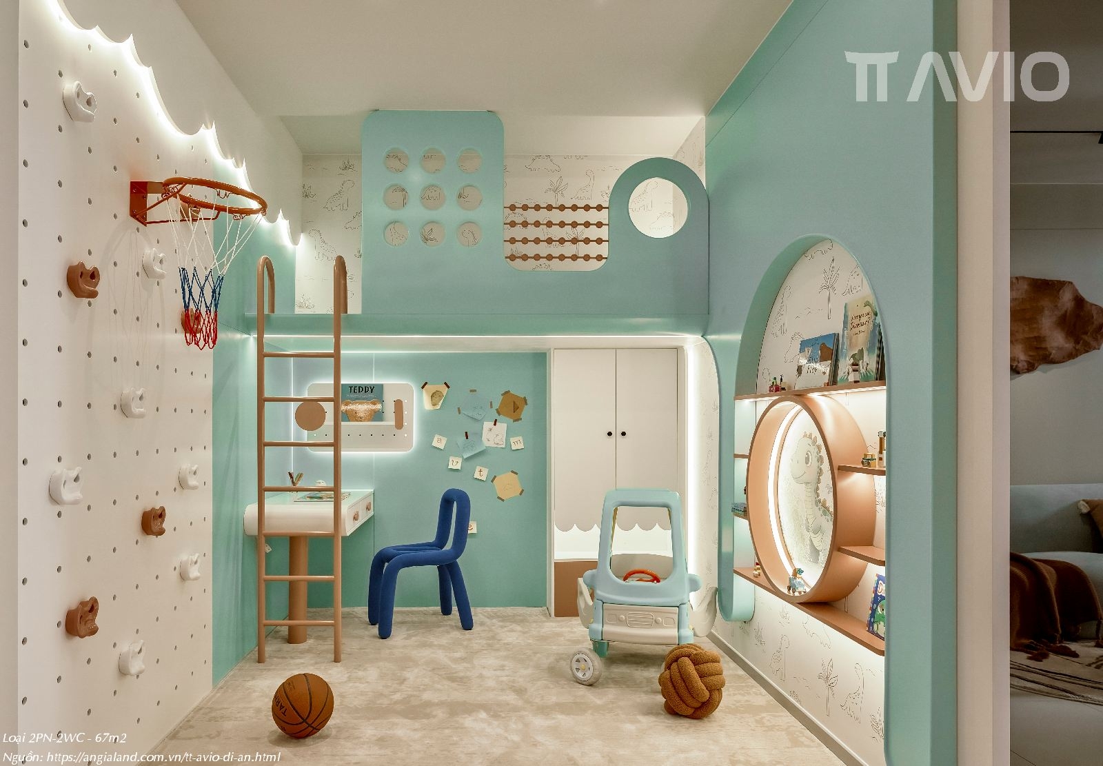 Nhà Mẫu Tt Avio 2pn 1wc 56m² Thiết Kế Classy Amp; Phòng Đa Năng